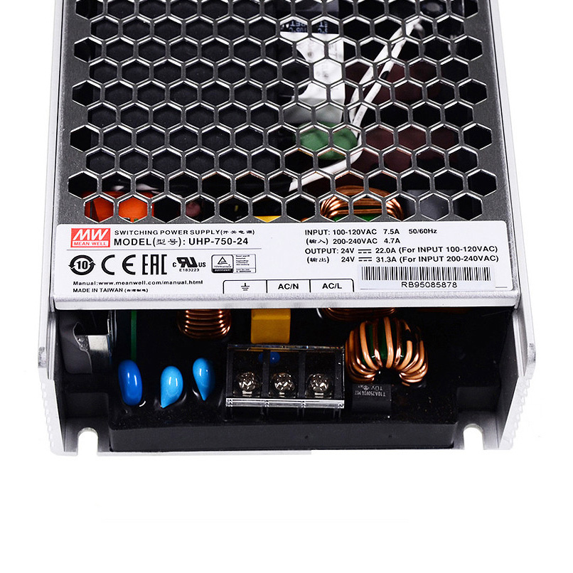 MeanWell UHP-750-24 DC24V 750Watt 31A UL-Listed AC110-220 Volt Switching LED Power Supply Without Cooling Fan MeanWell UHP-750-24 DC24V 750Watt 31A UL-Listed AC110-220 Volt Switching LED Power Supply Without Cooling Fan